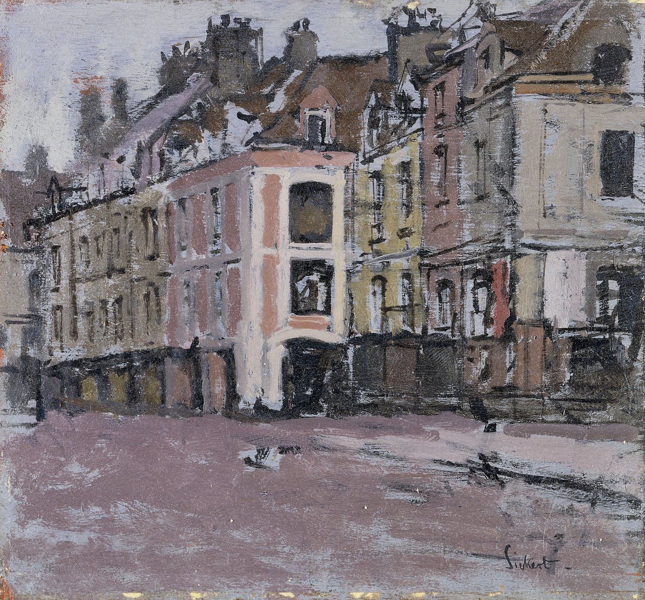 As Arcadas Antigas, Dieppe; As Arcadas Antigas, Dieppe, c.1898-1900 de Walter Richard Sickert