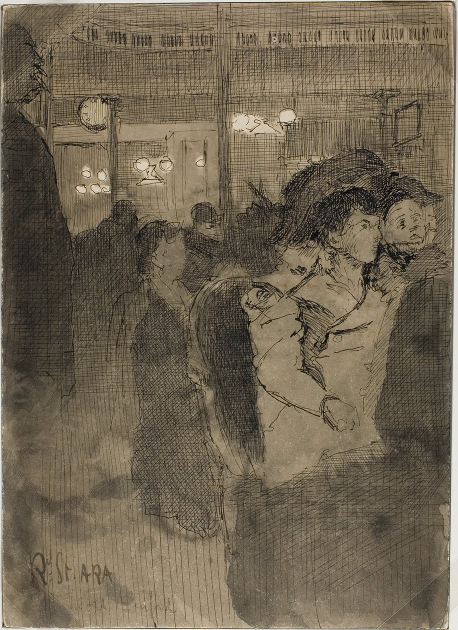 The Old Bedford (reto); A Galeria do Old Bedford (verso) de Walter Richard Sickert