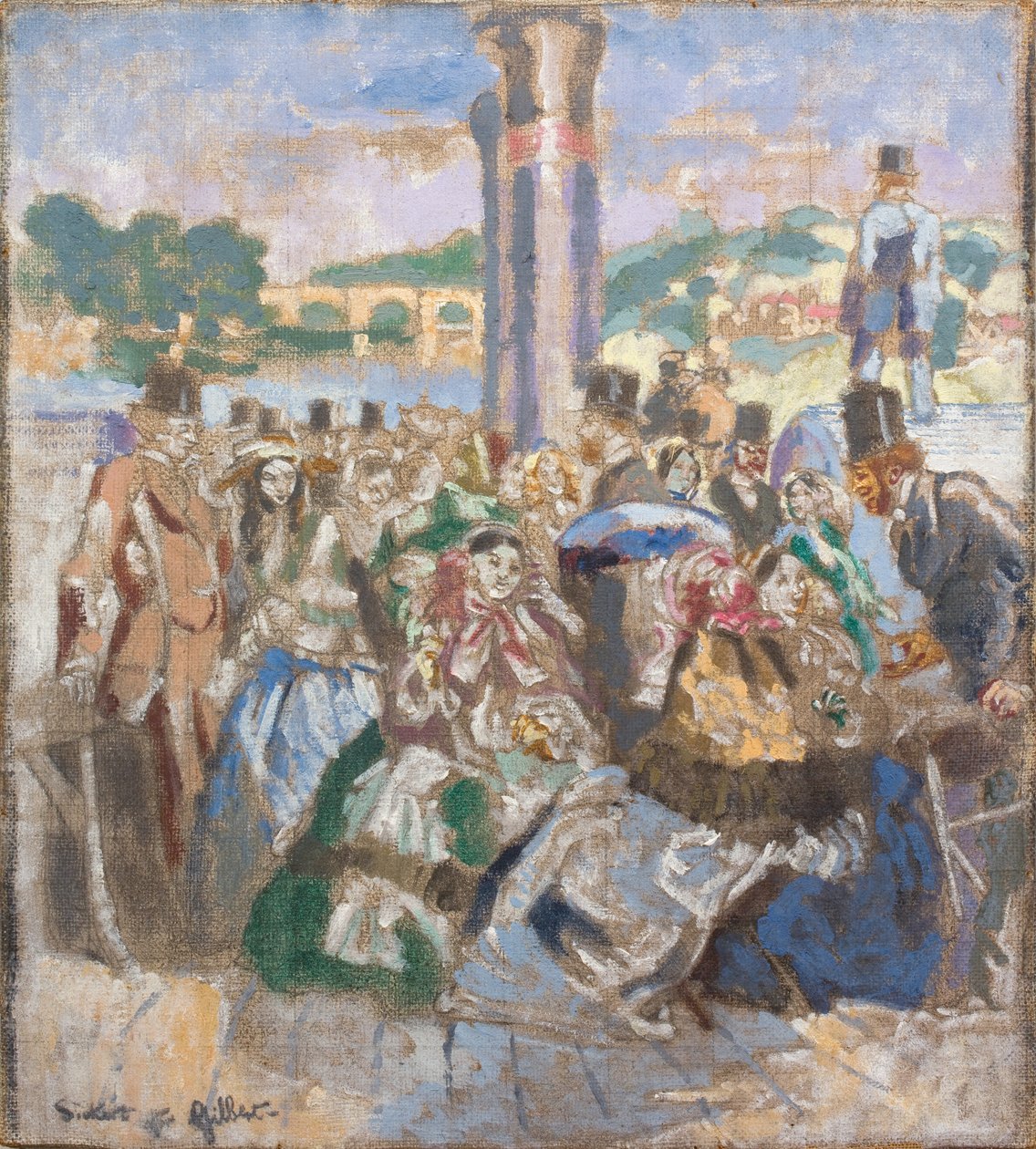 O rio [segundo John Gilbert], c. 1930-31 (óleo sobre tela) de Walter Richard Sickert