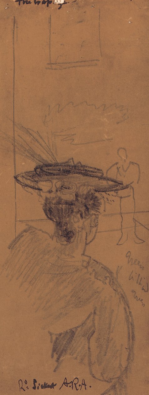 O Trapézio (lápis) de Walter Richard Sickert