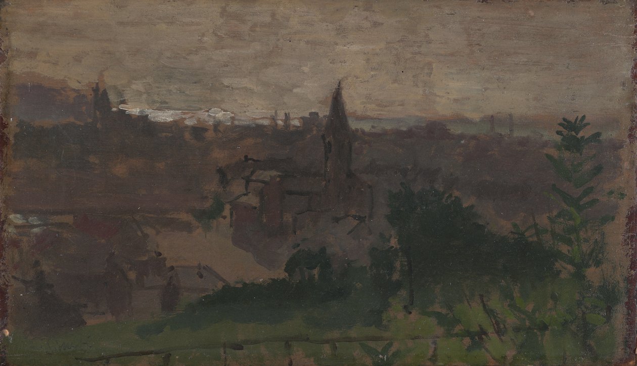 Vista de Dieppe com Eglise du Pollet, c.1890 de Walter Richard Sickert