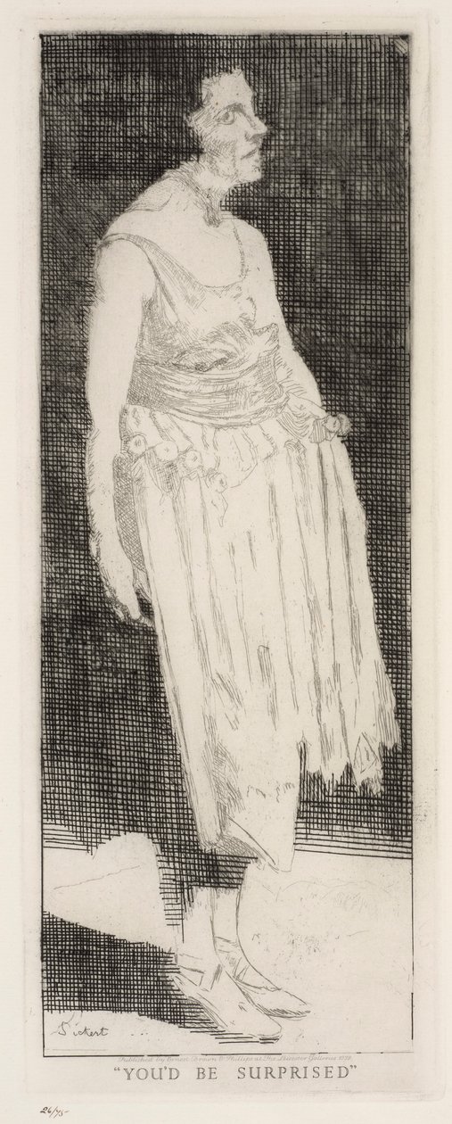 Ficarias surpreendido. de Walter Richard Sickert
