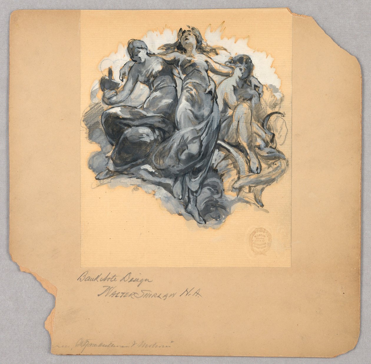 Design de Nota Bancária de Walter Shirlaw