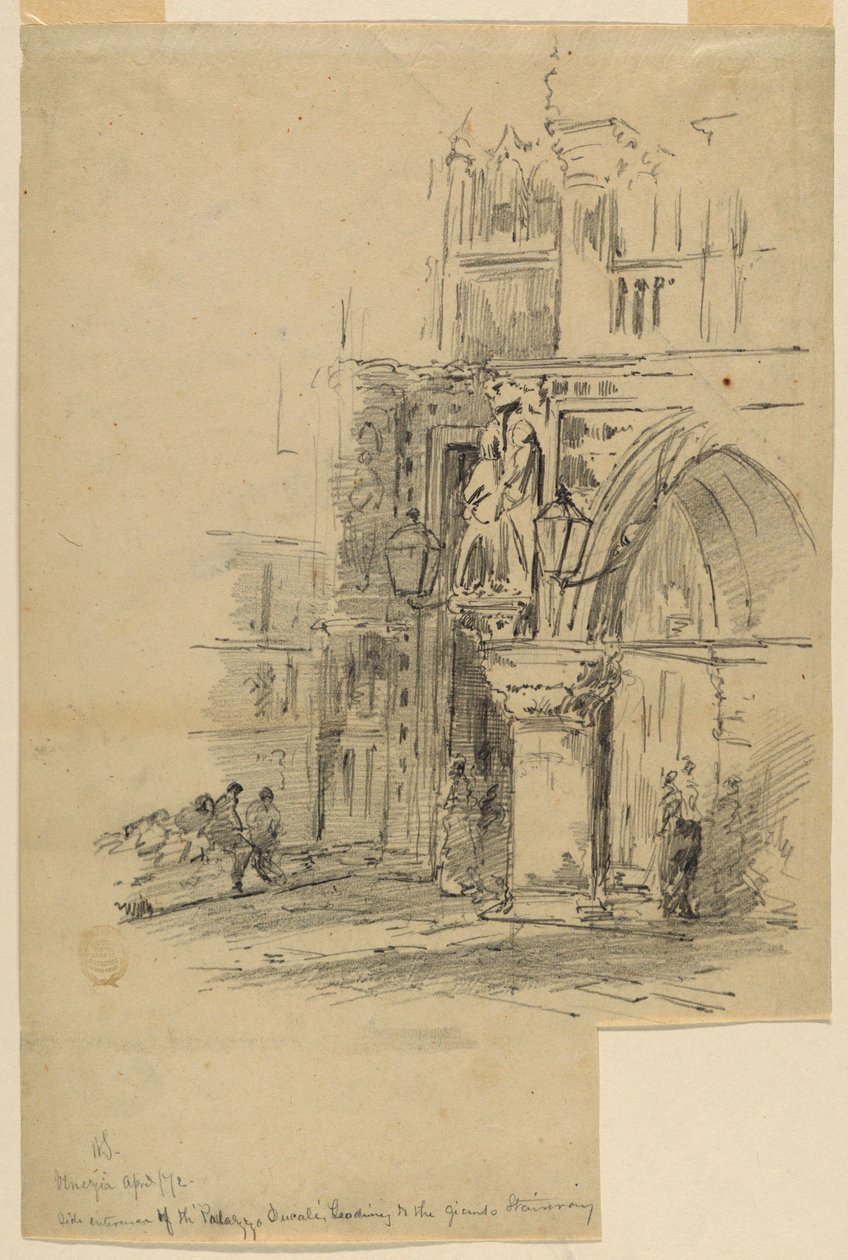 Porta della Carta, Palazzo Ducale, Veneza de Walter Shirlaw