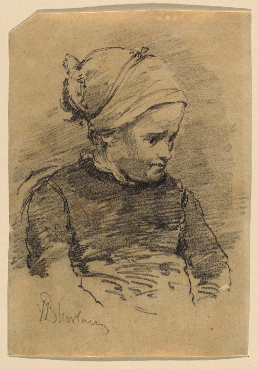Retrato de uma camponesa de Walter Shirlaw