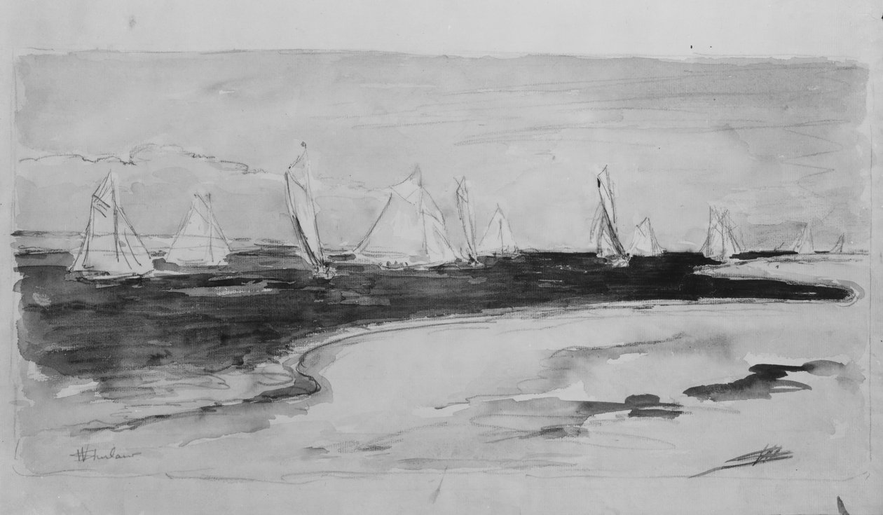 Seascape, . de Walter Shirlaw