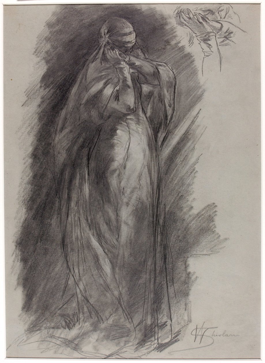 Figura de pé de Walter Shirlaw