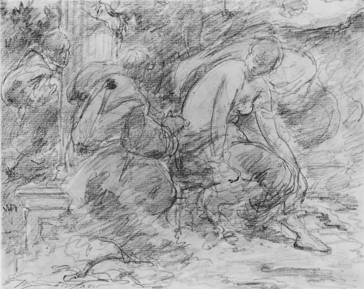 Susanna e os Anciãos, . de Walter Shirlaw