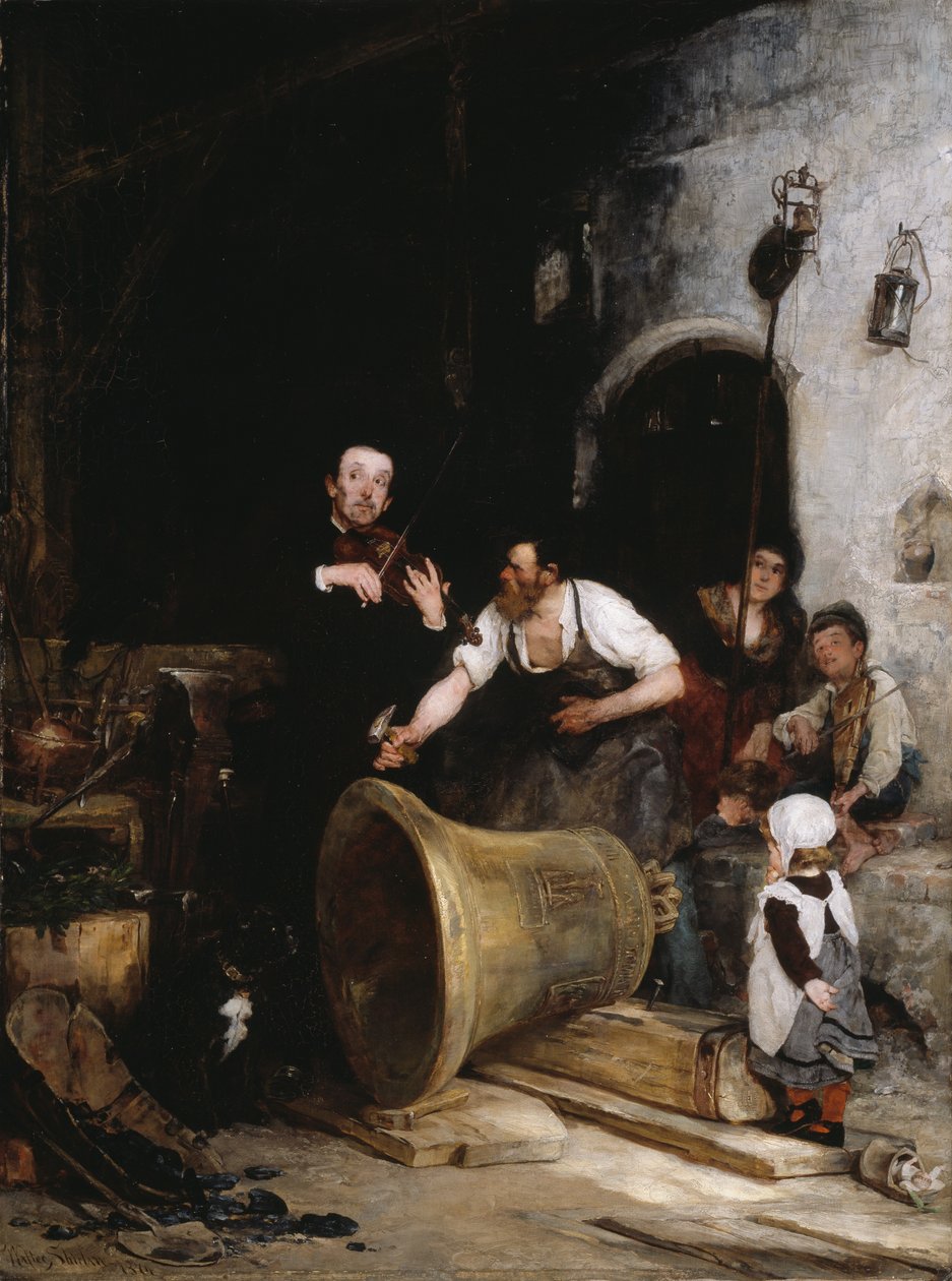 Toning the Bell, 1874. de Walter Shirlaw