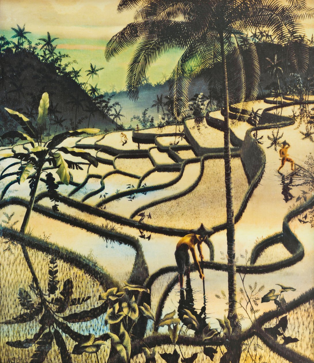 Paisagem Preanger (Preanger Landscape) de Walter Spies