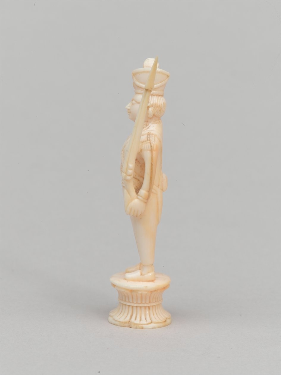 Peão branco, peça de xadrez, Índia de Walter Stanley Paget