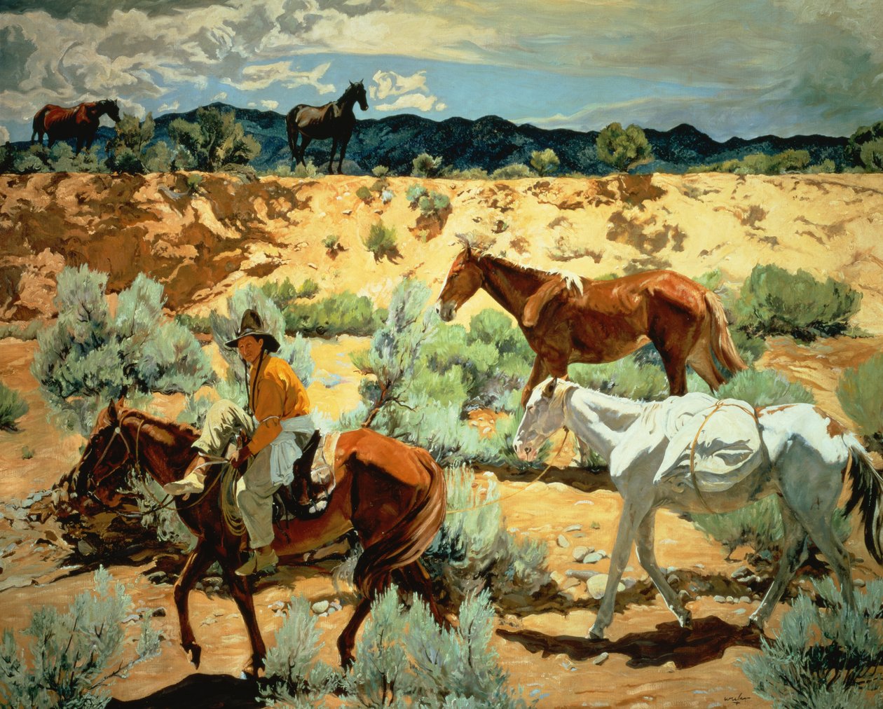 O Sudoeste (óleo sobre tela) de Walter Ufer