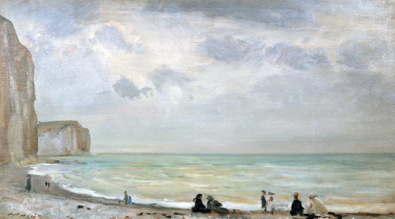 A Praia em Dover (óleo sobre painel) de Walter Westley Russell