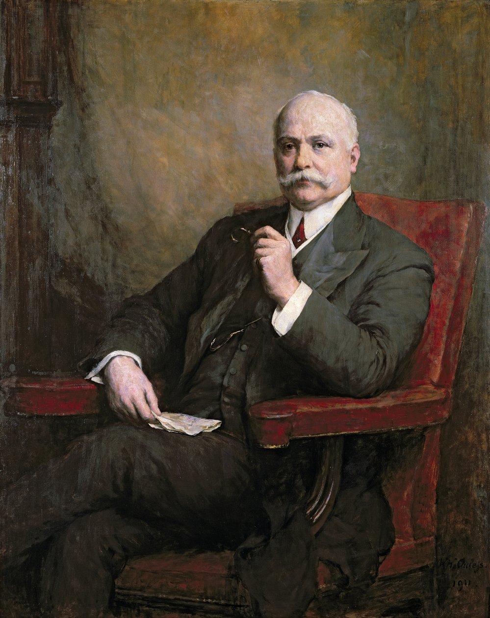 Retrato de Sir Edward Hopkinson Holden (1848-1919) Primeiro Baronete 1911 de Walter William Ouless