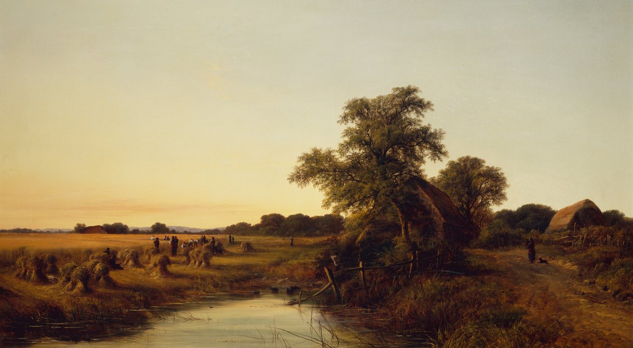 Tempo de colheita (óleo sobre tela) de Walter Williams
