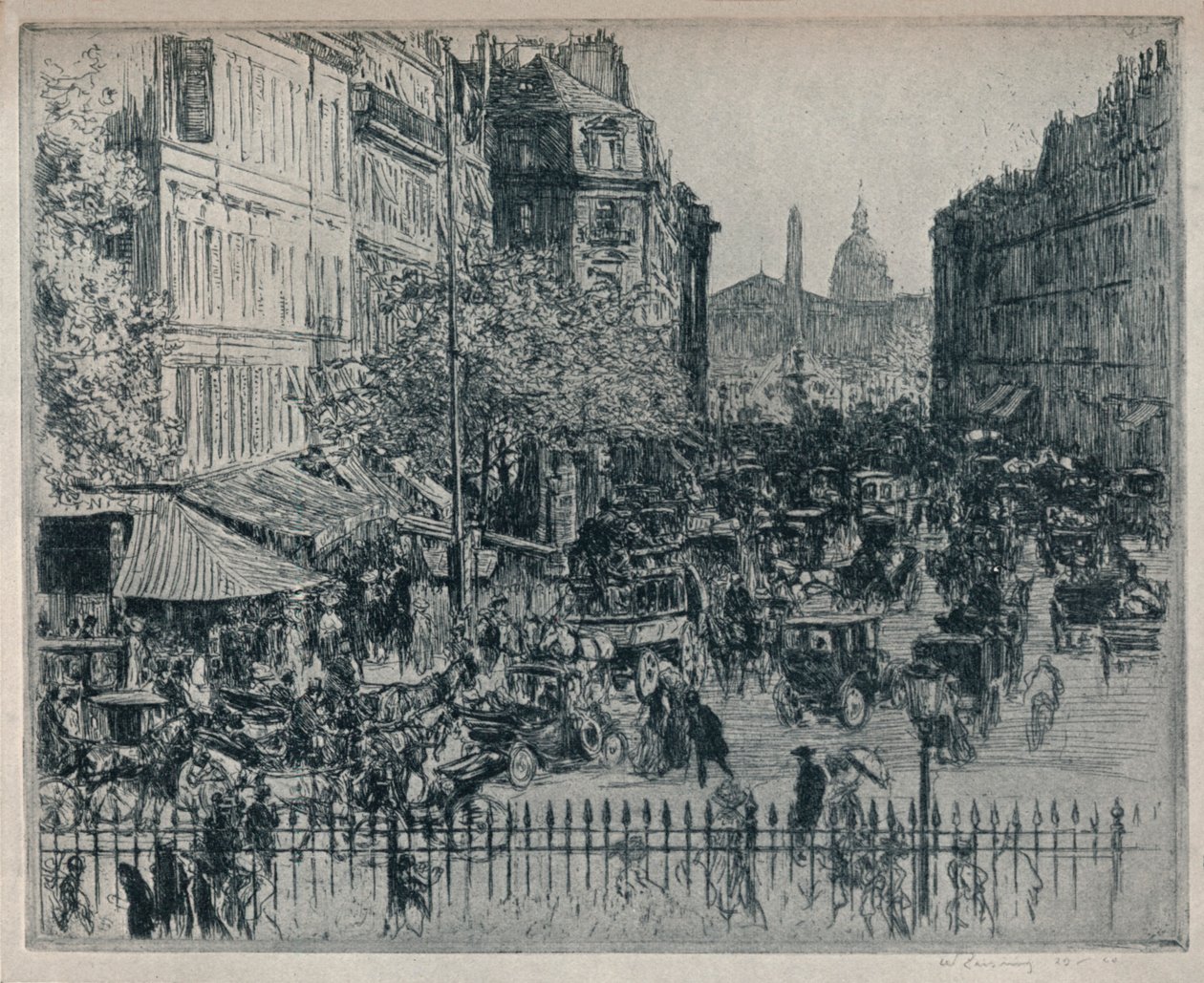 Rue Royale, Paris, c1913 de Walter Zeising