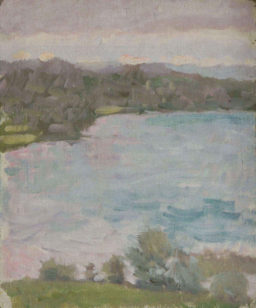Paisagem junto ao lago de Walther Gamerith