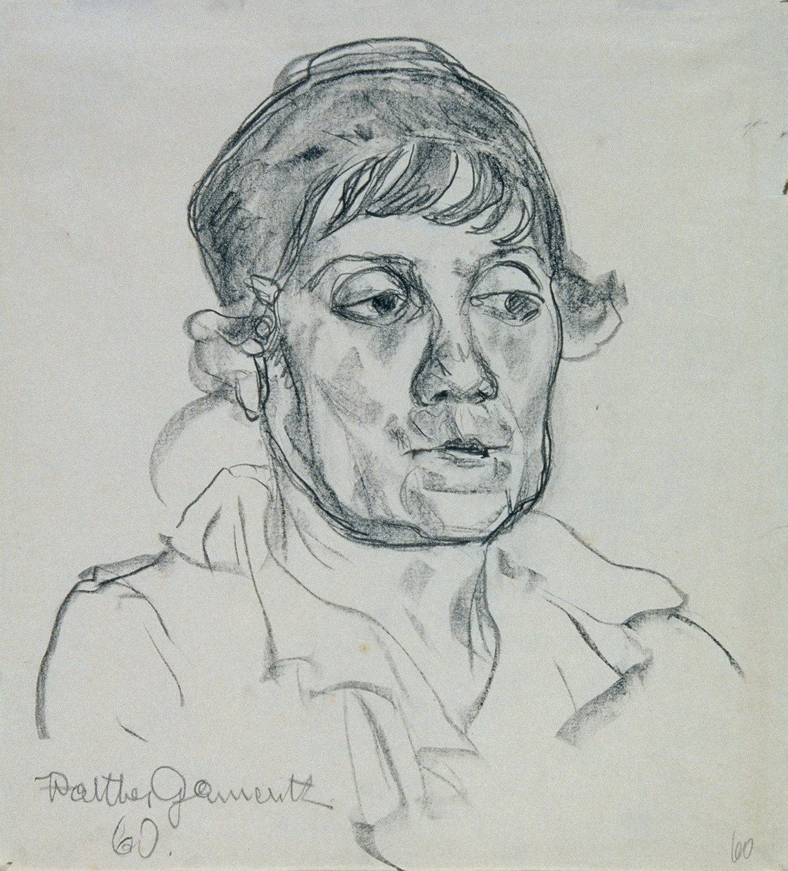 Retrato de uma senhora idosa de Walther Gamerith