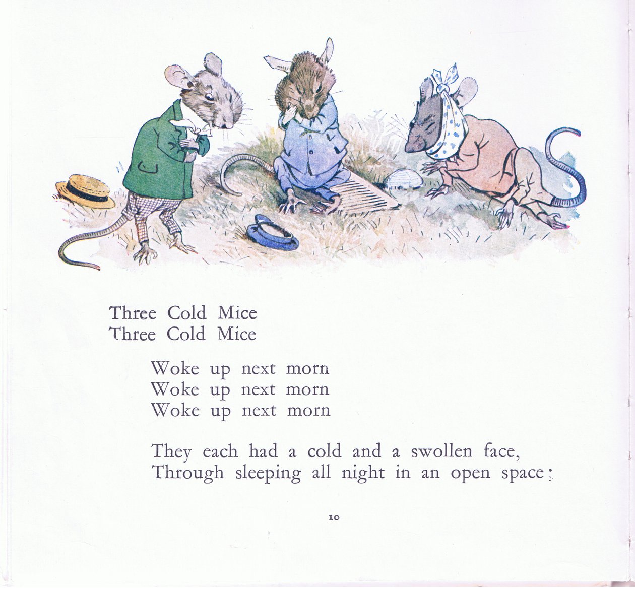 Três ratos frios, três ratos frios, acordam na manhã seguinte de Walton Corbould