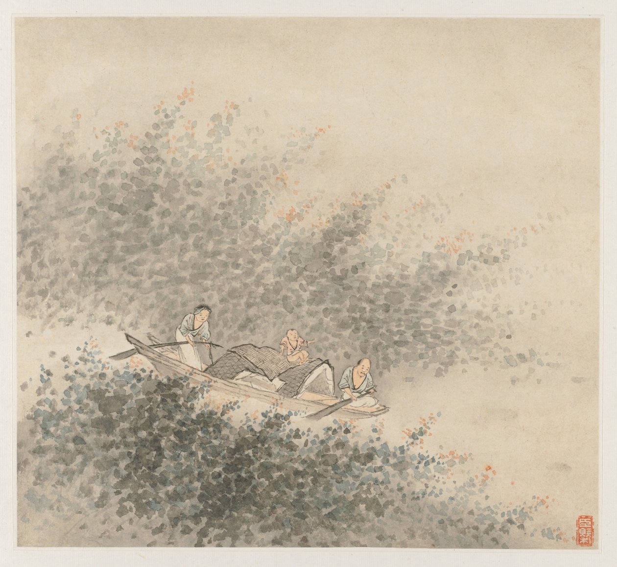 Álbum de paisagens: Folha 6, 1677. de Wang Gai