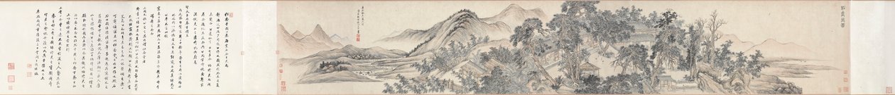 Salão dos Pinheiros Elevados, 1703. de Wang Hui
