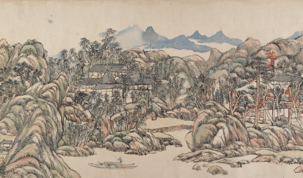Vila Wangchuan, datada de 1711. de Wang Yuanqi