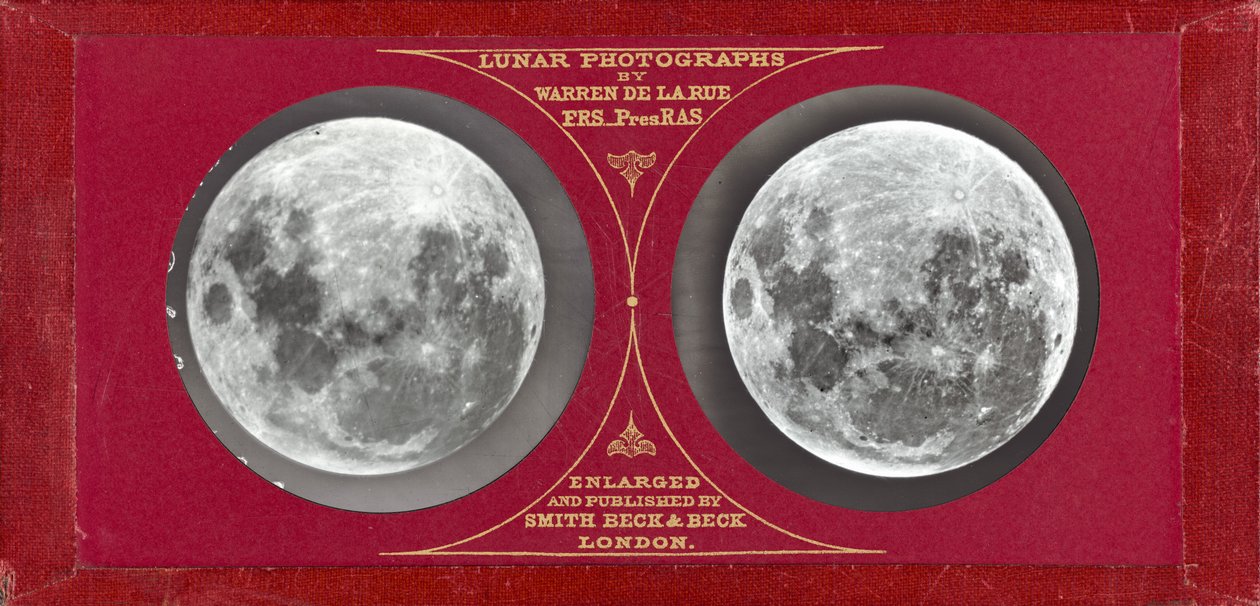 Full Moon, 1858-1859, impresso em 1862. de Warren De La Rue