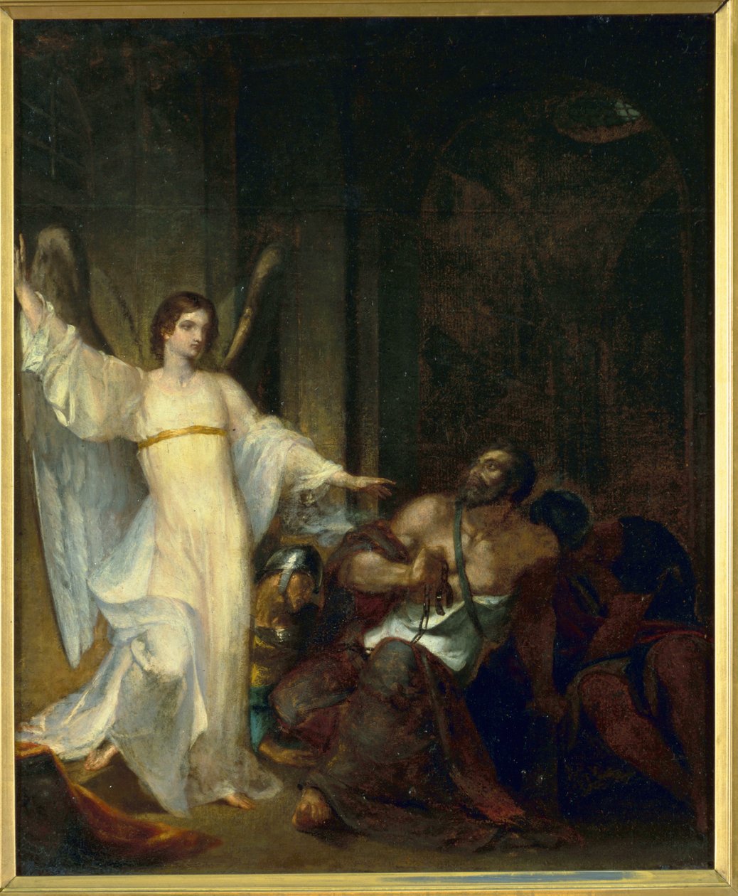 Anjo liberando São Pedro da prisão, c.1814 de Washington Allston