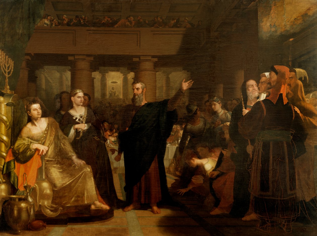 Festa de Belsazar, 1817-43 de Washington Allston