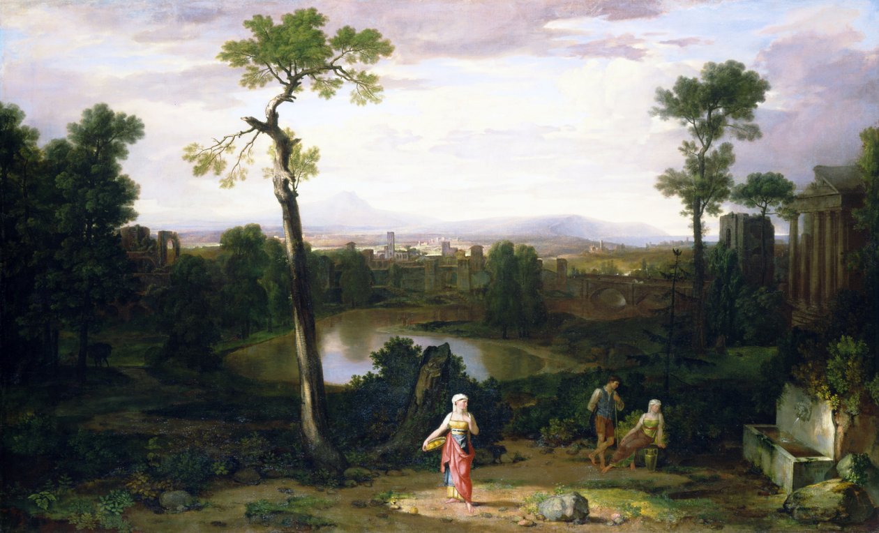 Paisagem italiana de Washington Allston
