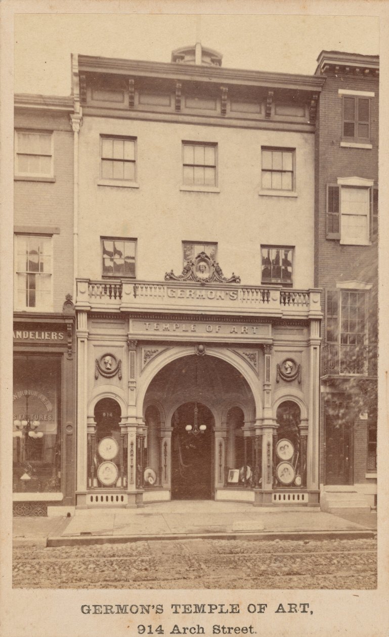 Templo de Arte de Germon, década de 1860 (foto) de Washington L. Germon