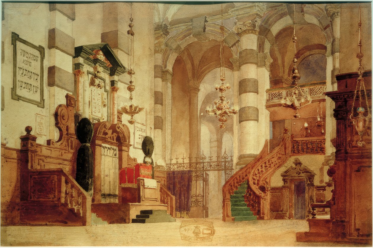 Vista interior da catedral de Vasilij Dmitrievich Polenov