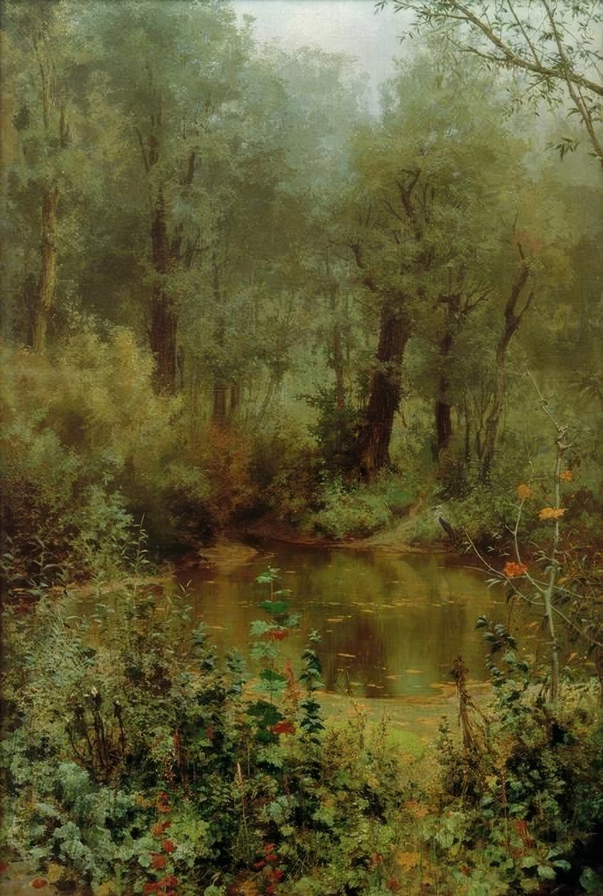 Lagoa da floresta de Wassili Dmitrijewitsch Polenow