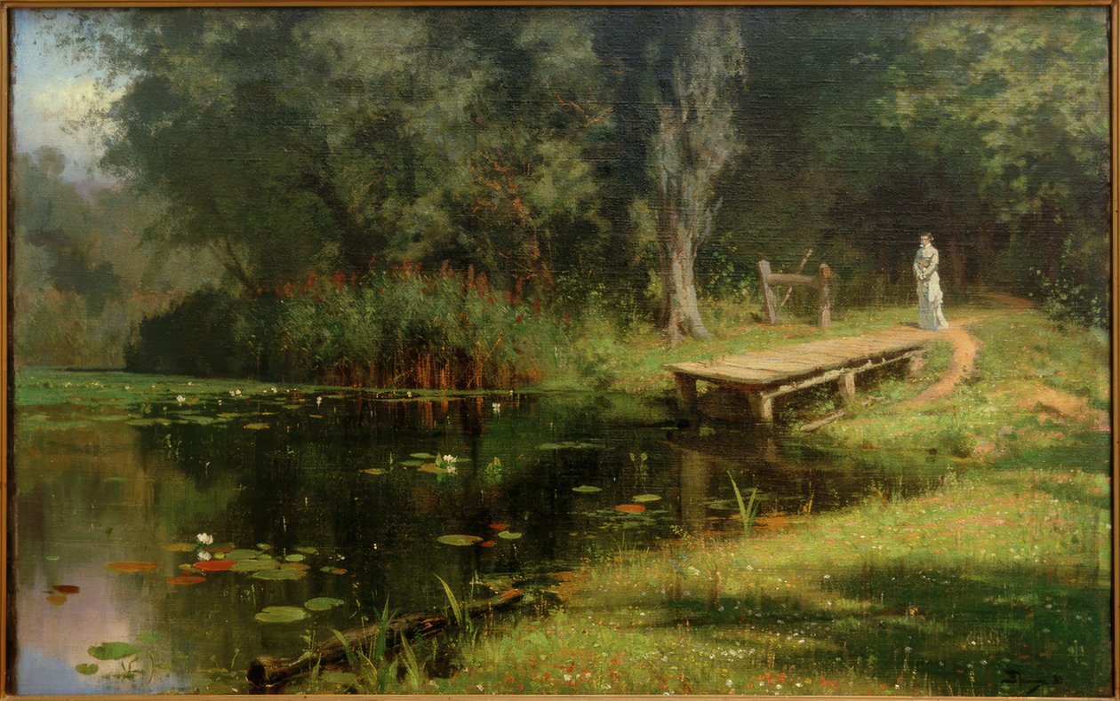 Lagoa de mato de Vasilij Dmitrievich Polenov