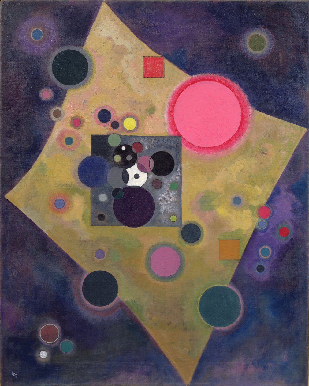 Sotaque em rosa, 1926 de Wassily Kandinsky