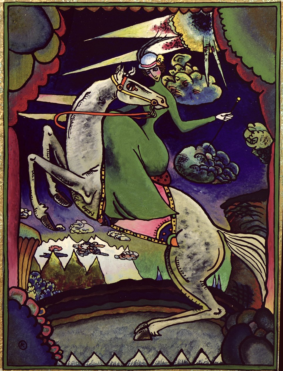 Amazonka nas montanhas, 1918 de Wassily Kandinsky