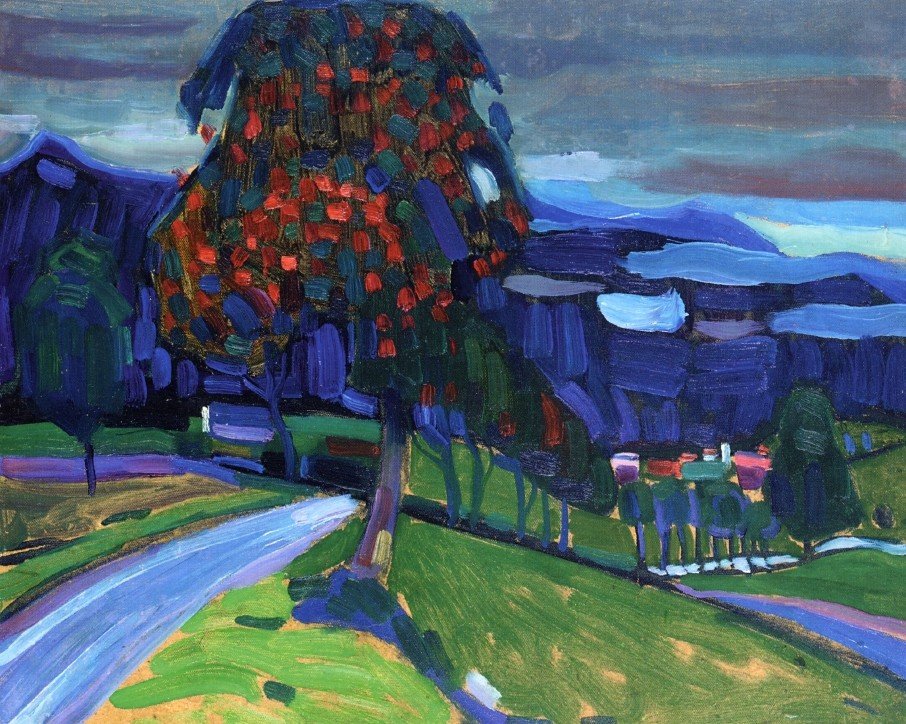 Outono em Murnau de Wassily Kandinsky