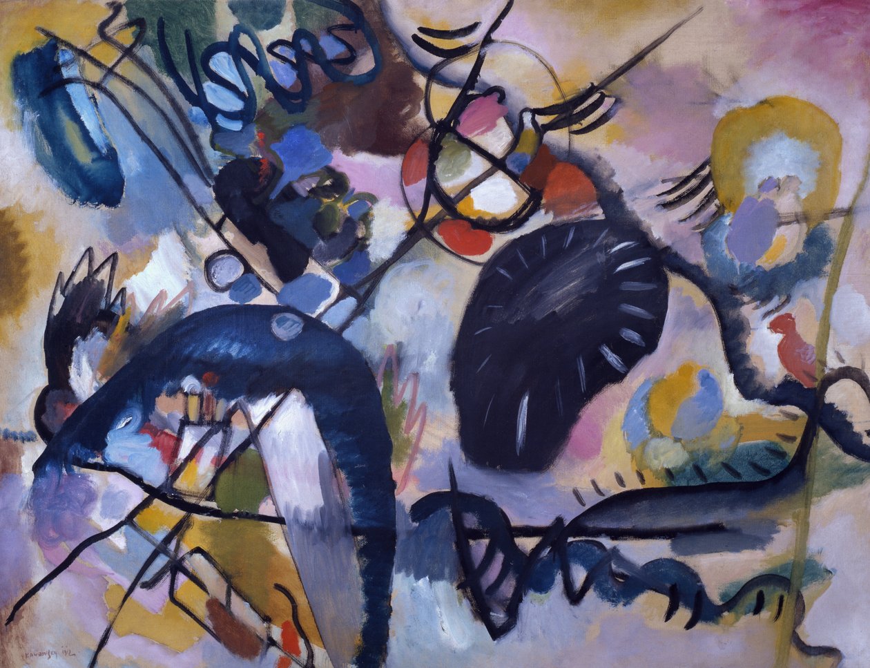 Mancha negra, 1912 de Wassily Kandinsky