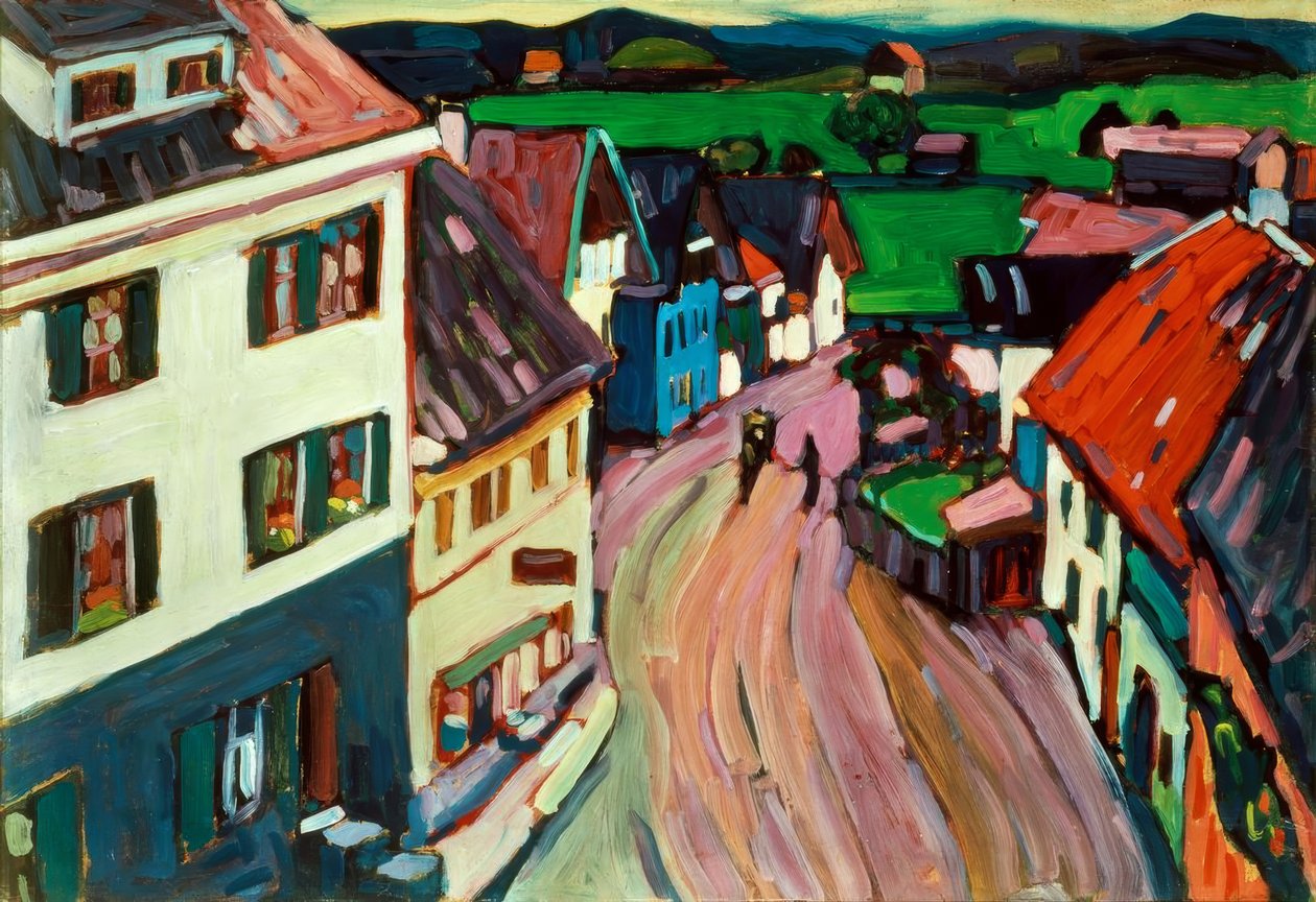 Vista da janela de Griesbräu de Wassily Kandinsky
