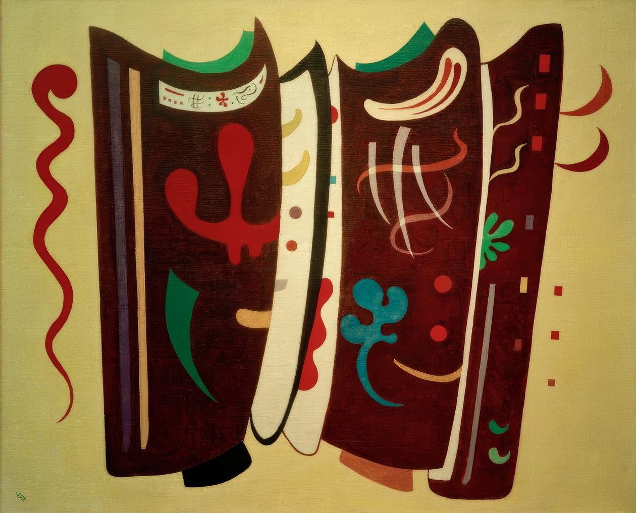Castanho suplementado de Wassily Kandinsky
