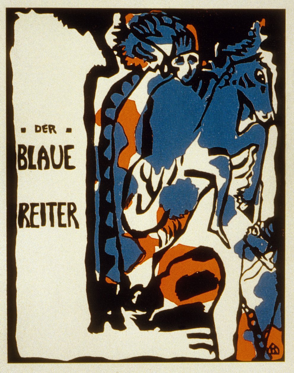 Capa do almanaque de Blaue Reiter, litografia a cores de 1912 de Wassily Kandinsky