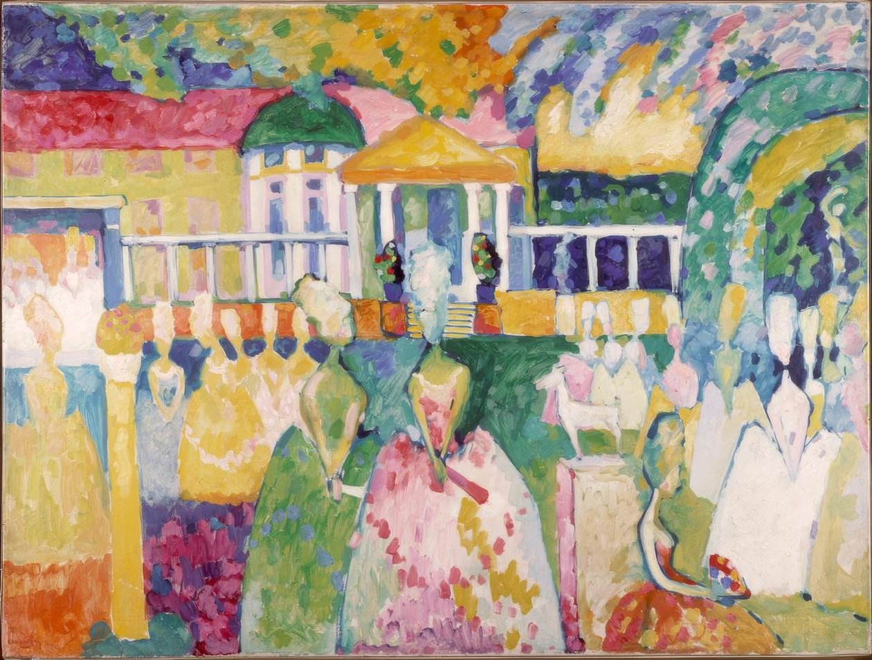 Damen na Crinolina de Wassily Kandinsky
