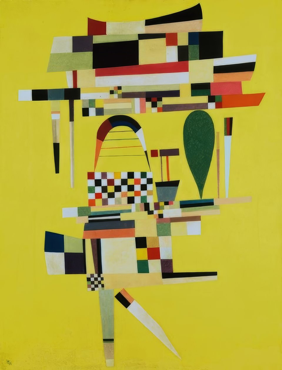 A tela amarela de Wassily Kandinsky