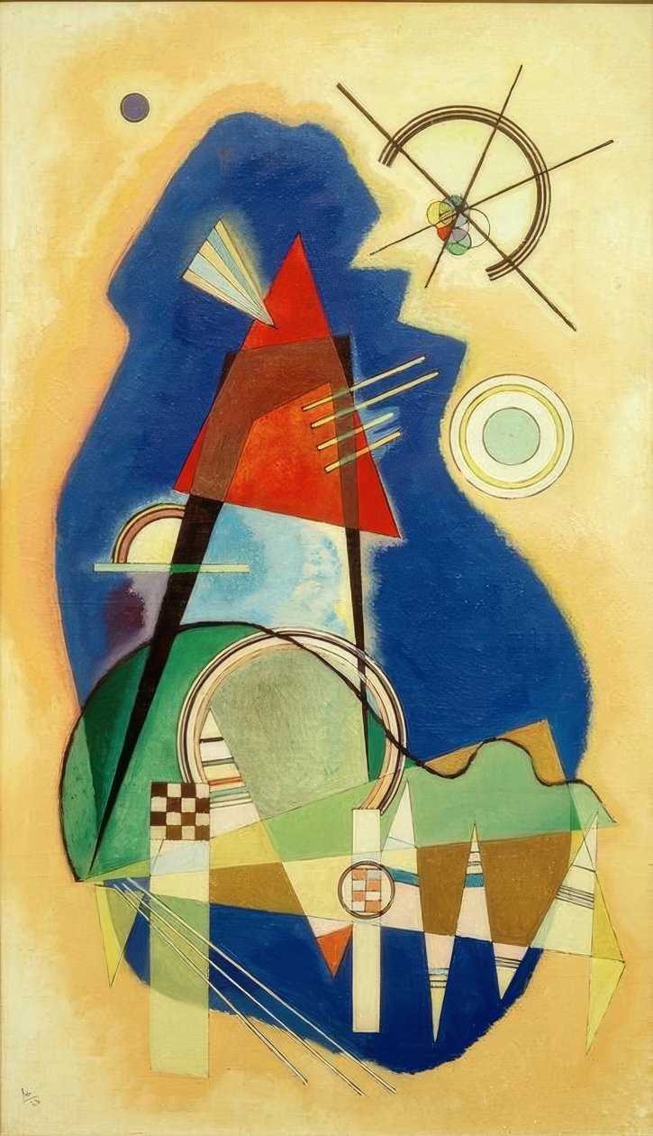 Azul discreto de Wassily Kandinsky