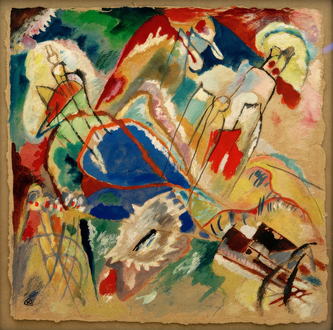 Projeto de Improvisação 30, (canhões) de Wassily Kandinsky
