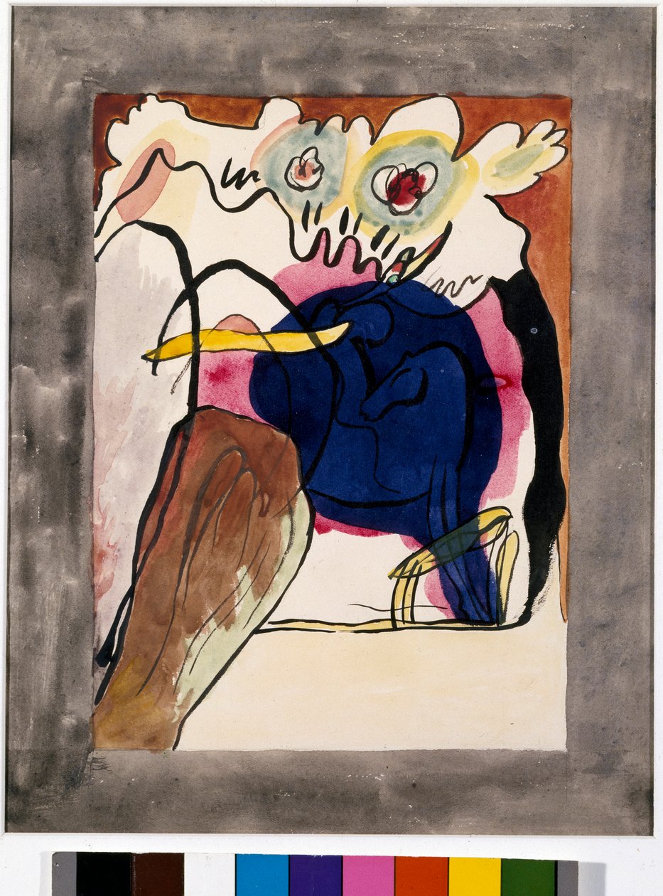 Expressionismo: projeto de capa para o almanaque de “The Blue Rider” ” de Wassily Kandinsky