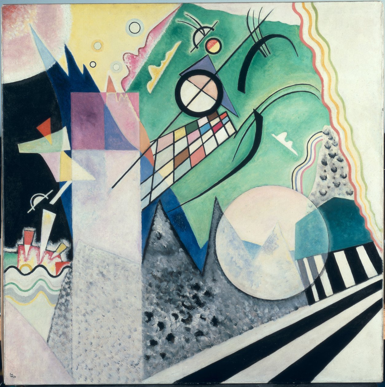 Composição Verde, 1923 de Wassily Kandinsky