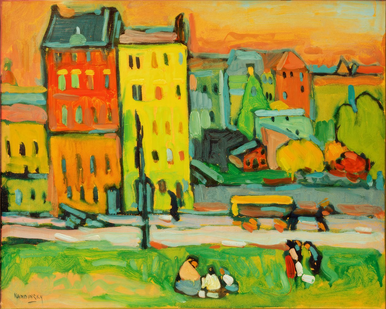Casas em Munique de Wassily Kandinsky