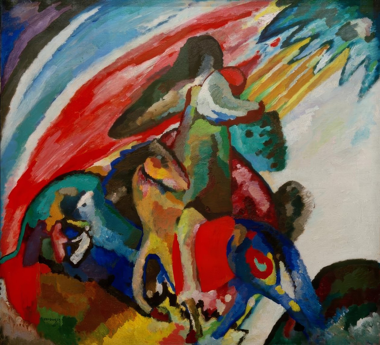 Improvisação 12 (O Cavaleiro) de Wassily Kandinsky