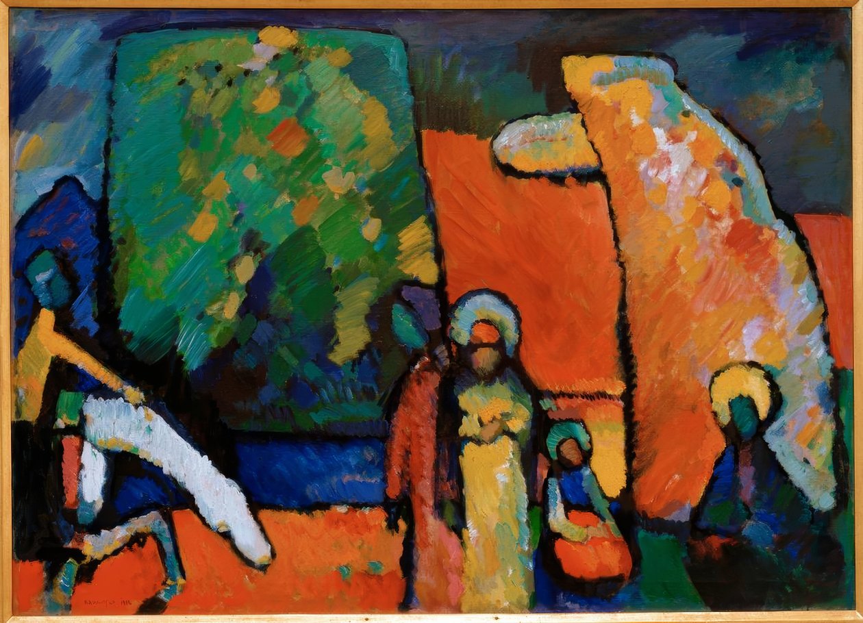 Improvisação 2 (marcha fúnebre) de Wassily Kandinsky